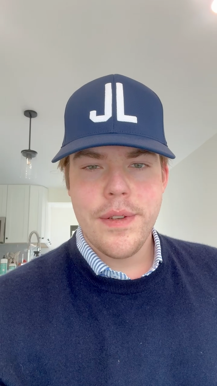 John, wearing a Jeff Levin cap